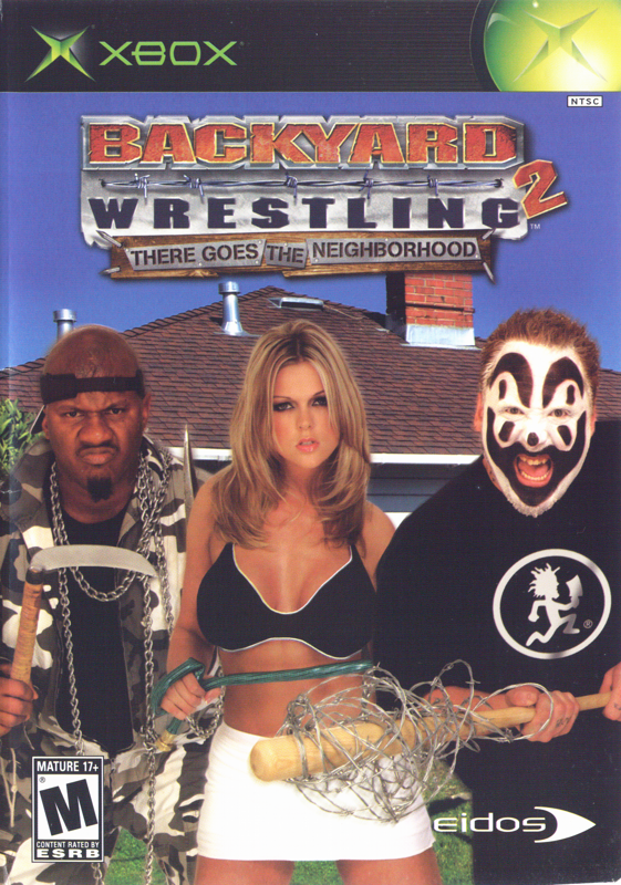 Backyard Wrestling 2 box art for Xbox